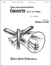 Concerto #21 in C Major (Theme from 2nd Movement) Handbell sheet music cover